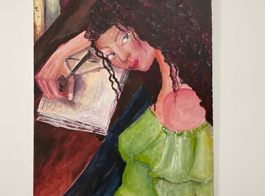 Încercând a scrie în jurnal