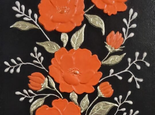 temas florales arte in relief